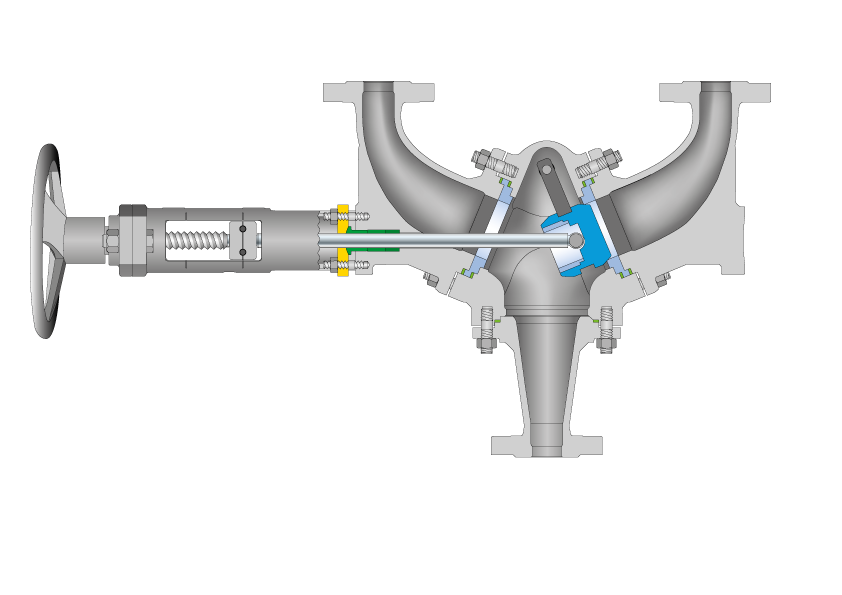 LESER Change-over valve Cutting image