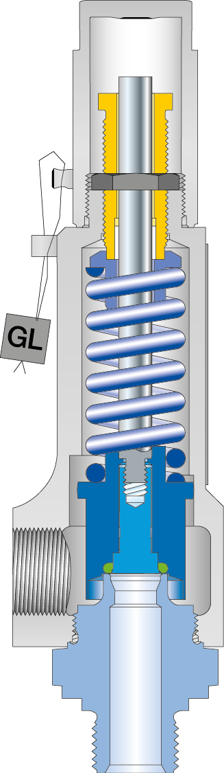 LESER Safety valve Type 438 cutting image