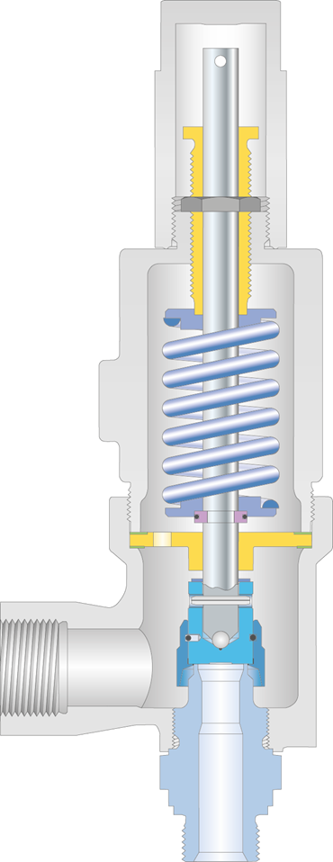 LESER Safety valve Type 459 cutting image