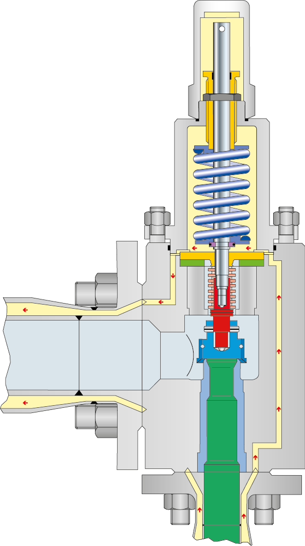 LESER Safety valve Type 449 cutting image
