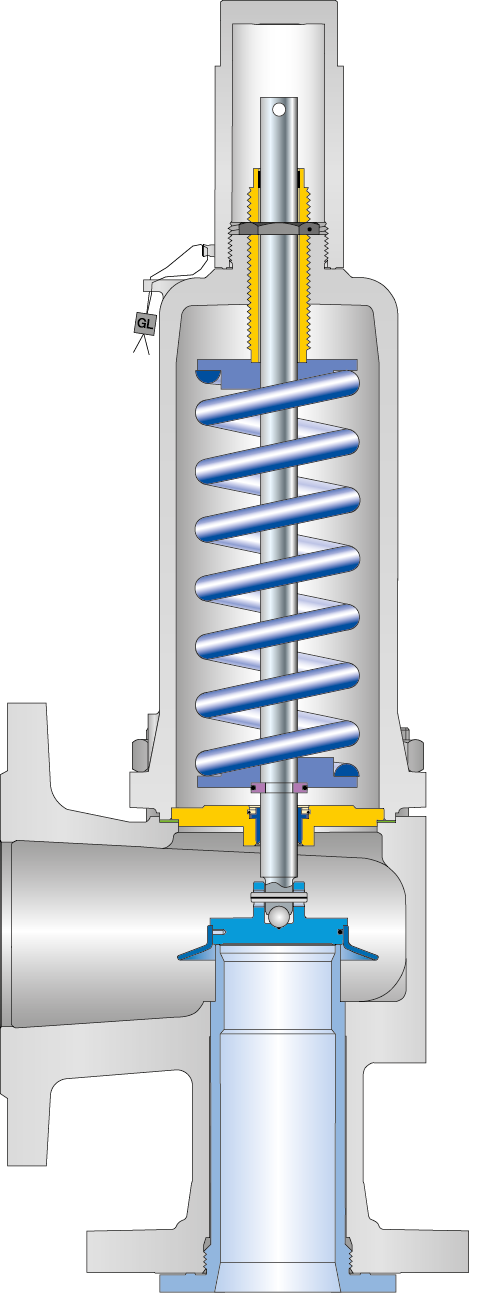 LESER Предохранительный клапан Тип 441 Полное поперечное сечение насадки