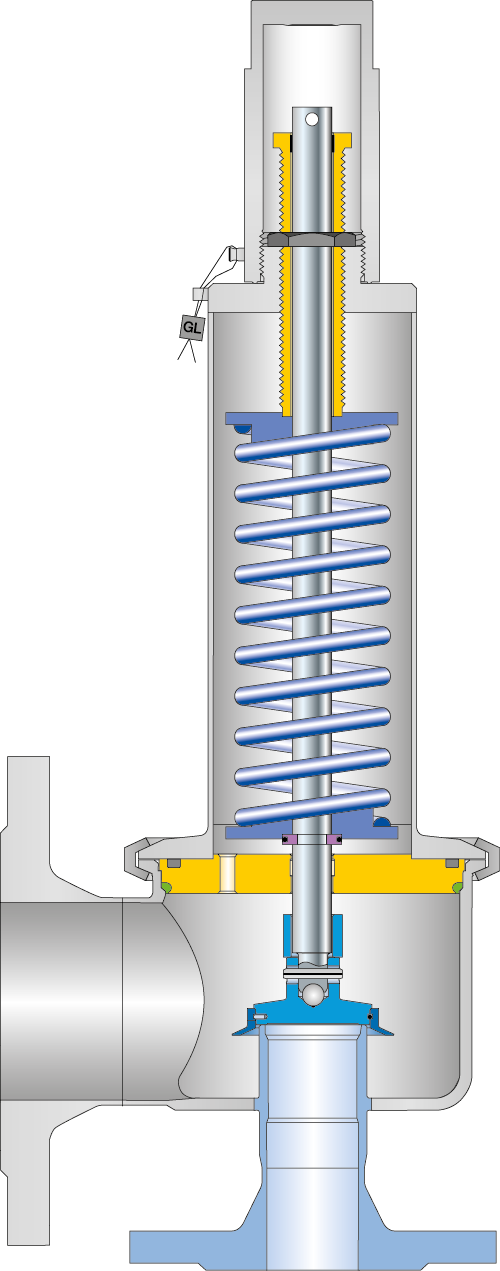 LESER Safety valve Type 444 cutting image
