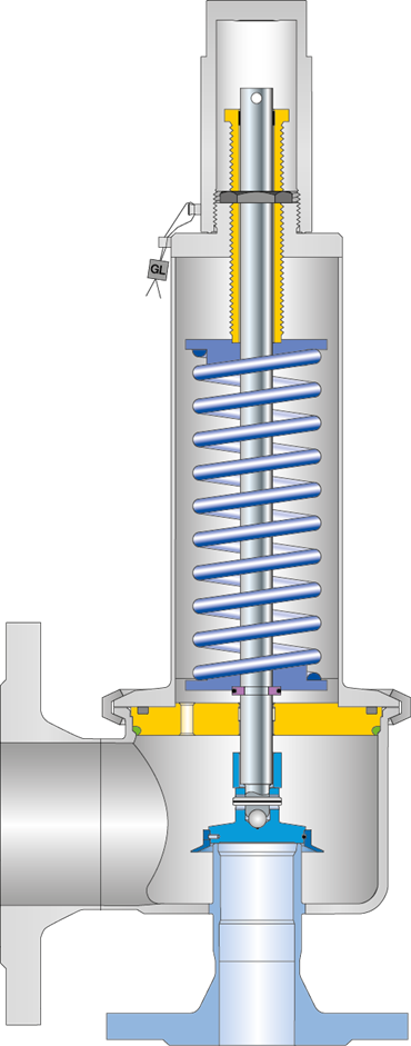 LESER Safety valve Type 444 cutting image