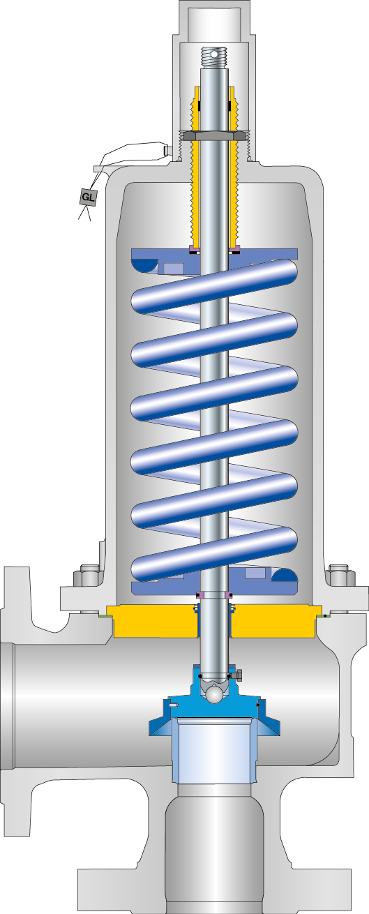 LESER Safety valve Type 456 cutting image