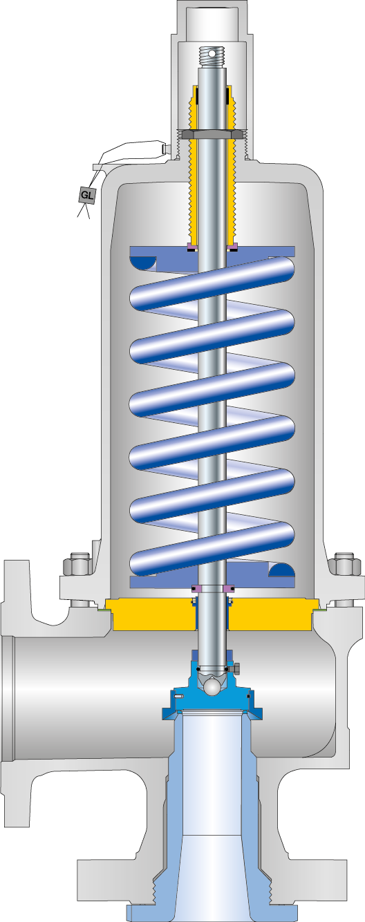 LESER Safety valve Type 458 cutting image