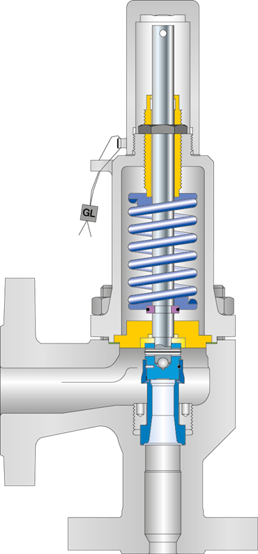 LESER Safety valve Type 433 PN160 cutting image