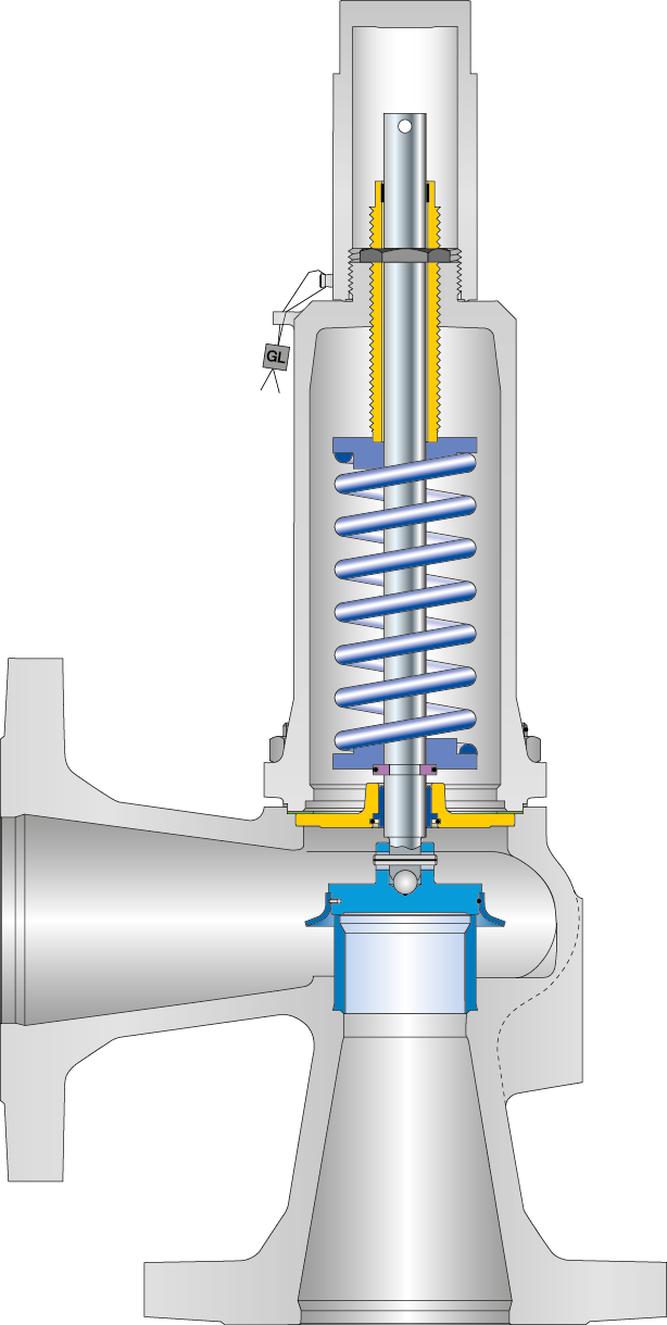 LESER Safety valve Type 433 cutting image