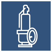 ressort  loaded soupape de sécurité  icon