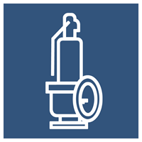 spring loaded safety valve icon