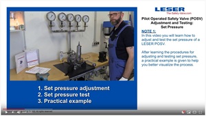 Set pressure adjustment and testing