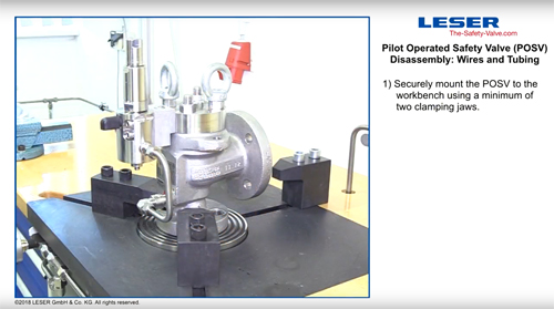 POSV Disassembly Wires and Tubing LESER