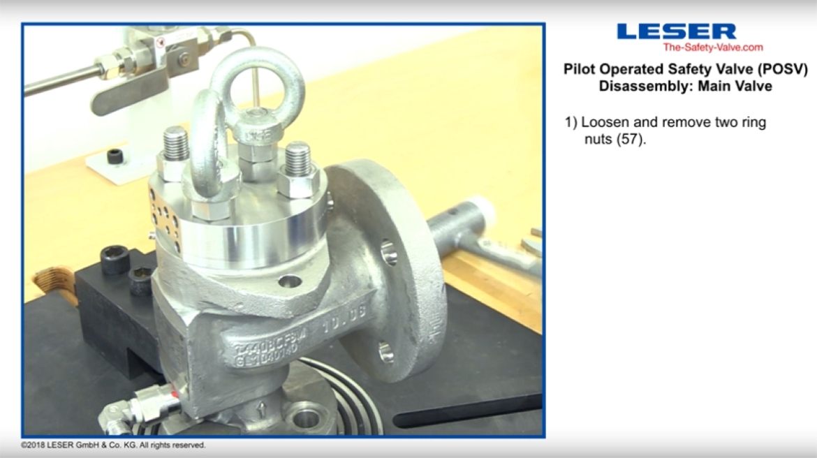 POSV Disassembly Main Valve