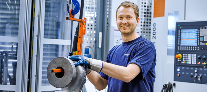 Employee in prefabrication Employee in prefabrication