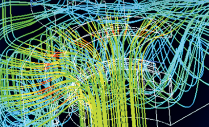 Strömungs-Simulation