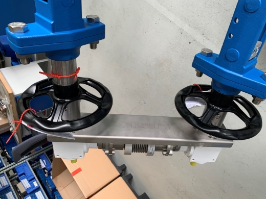 Sicherheits- Wechselventilkombination mit Winkelgetriebeverbindung